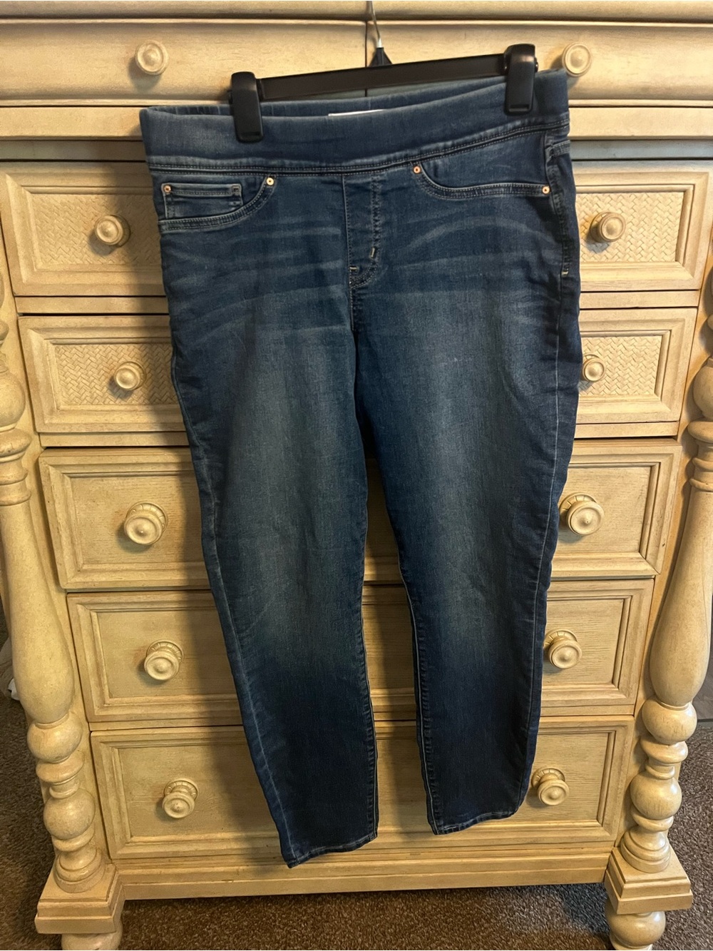 Signature Dark Blue Pull-On Skinny Jeans